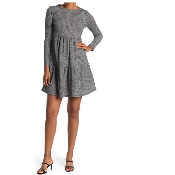 Maggy London Tiered Knit Mini Dress‎ - Picture 7 of 16